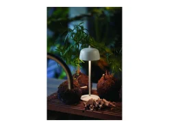 Lámpara de mesa LED recargable y regulable color Zafferano CIRCE Blanco New