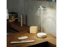 Lámpara De Mesa-Lámpara de mesa LED Swap en oro mate recargable y regulable con batería de hasta 12 horas Dorado