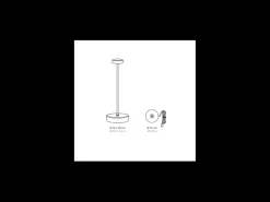 Lámpara De Mesa-Lámpara de mesa LED Swap Pro recargable y regulable negra Negro