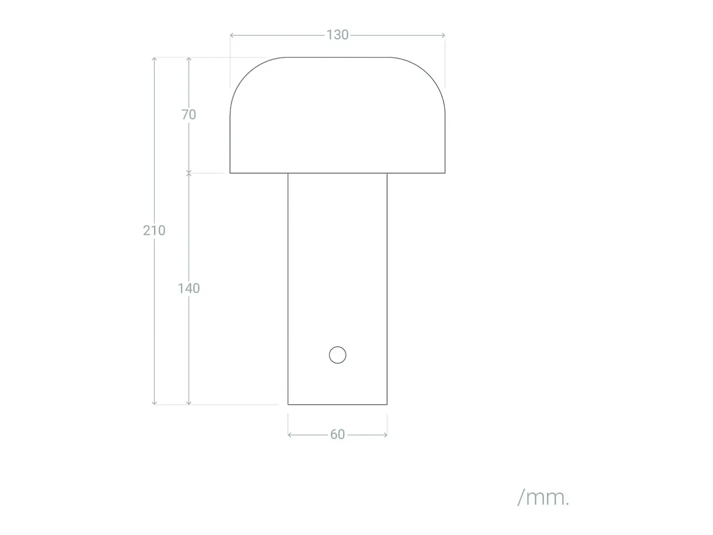 Ledkia Lámpara De Mesa-Lámpara de Mesa LED 2W Portátil Metal con Batería USB Recargable Zaipi Azul