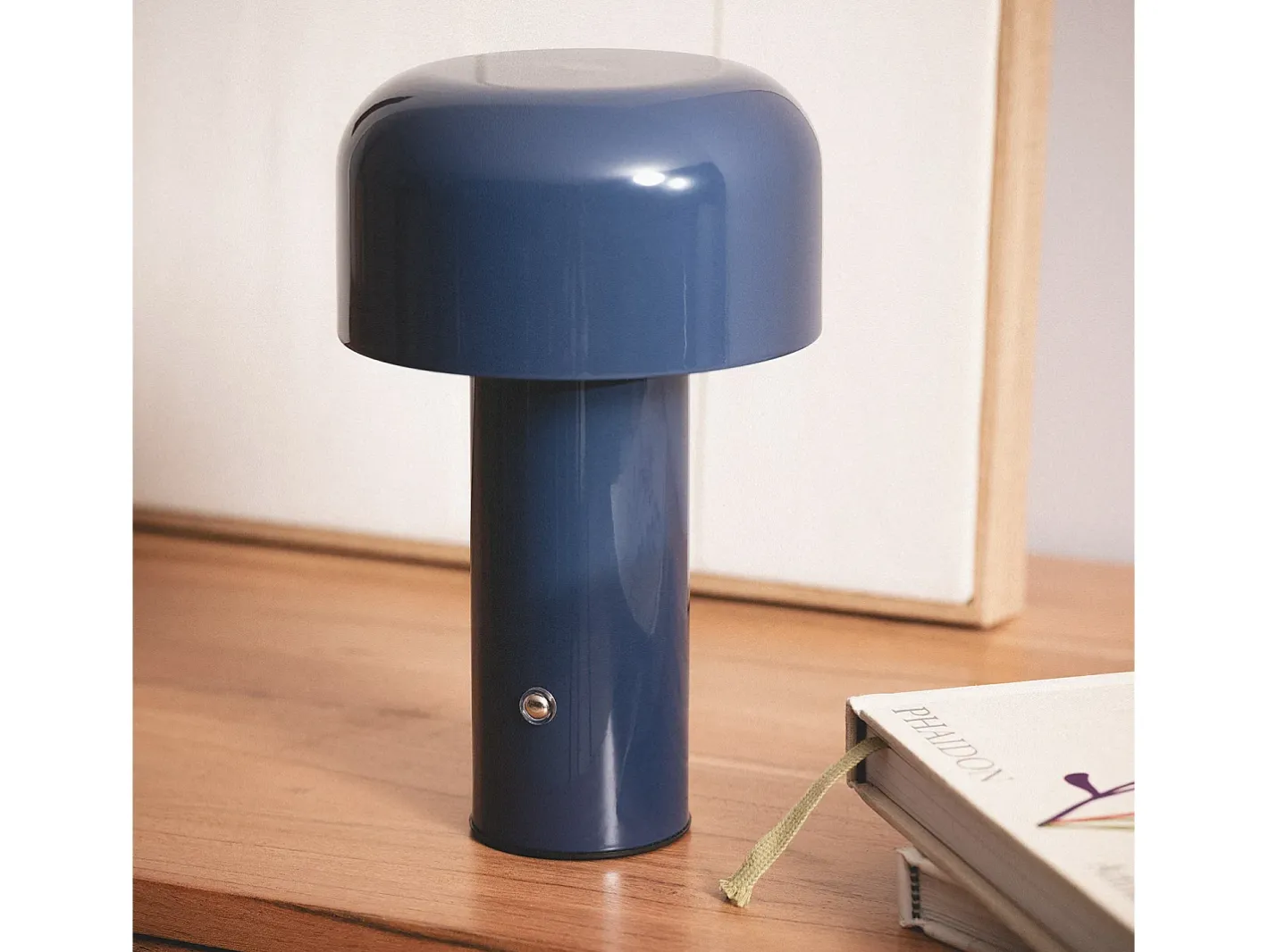 Ledkia Lámpara De Mesa-Lámpara de Mesa LED 2W Portátil Metal con Batería USB Recargable Zaipi Azul
