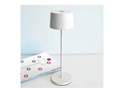 New Lámpara de mesa LED Zafferano Olivia Pro, oro , recargable y regulable - 2200-2700-3000K, 9 horas a máxima potencia Amarillo