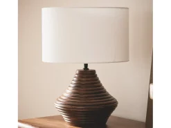 Ledkia Lámpara de Mesa Madera Akriti ILUZZIA Blanco Online