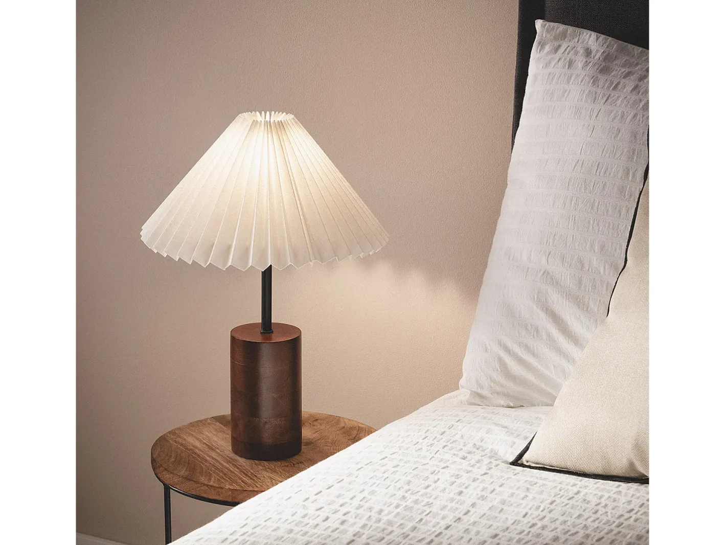 Ledkia Lámpara de Mesa Madera Leonessa ILUZZIA Blanco roto Online