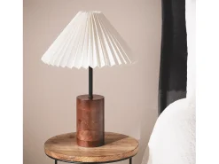 Ledkia Lámpara de Mesa Madera Leonessa ILUZZIA Blanco roto Online