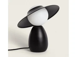 Online Ledkia Lámpara de Mesa Madera Raisa Negro