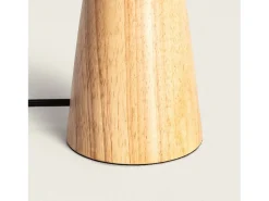Ledkia Lámpara De Mesa-Lámpara de Mesa Madera Willow Caqui Verde