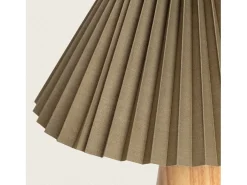 Ledkia Lámpara De Mesa-Lámpara de Mesa Madera Willow Caqui Verde
