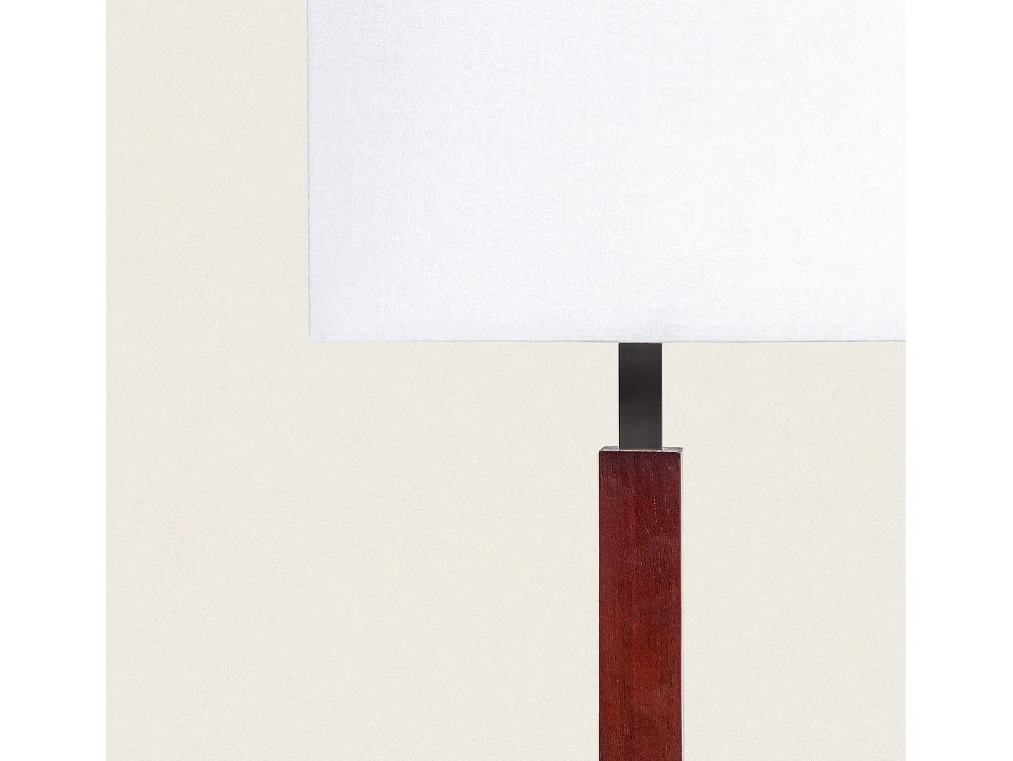 Ledkia Lámpara de Mesa Madera y Metal Lizza Blanco