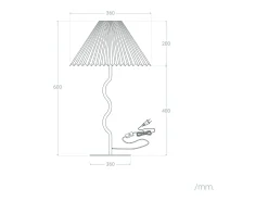 Ledkia Lámpara de Mesa Metal Denahi Blanco