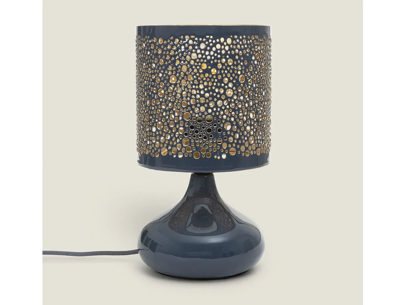Ledkia Lámpara de Mesa Metal Harish Azul Clearance