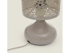 Ledkia Lámpara De Mesa-Lámpara de Mesa Metal Harish Topo Gris