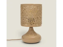 Ledkia Lámpara De Mesa-Lámpara de Mesa Metal Harish Beige