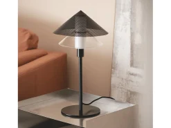 Ledkia Lámpara De Mesa-Lámpara de Mesa Metal Hesper Negro