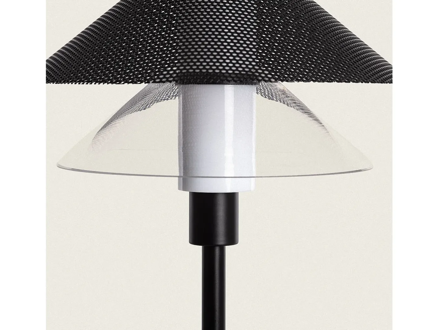 Ledkia Lámpara De Mesa-Lámpara de Mesa Metal Hesper Negro