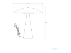 Ledkia Lámpara De Mesa-Lámpara de Mesa Metal Irmah Negro