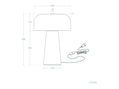 Sale Ledkia Lámpara de Mesa Metal Kupla Blanco
