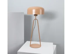 Ledkia Lámpara de Mesa Metal Luca Beige Discount