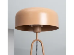 Ledkia Lámpara de Mesa Metal Luca Beige Discount