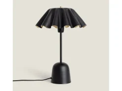 Ledkia Lámpara De Mesa-Lámpara de Mesa Metal Nallur Negro