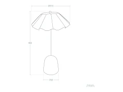 Ledkia Lámpara De Mesa-Lámpara de Mesa Metal Nallur Negro