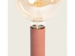 Ledkia Lámpara De Mesa-Lámpara de Mesa Metal Rovia Marrón Multicolor