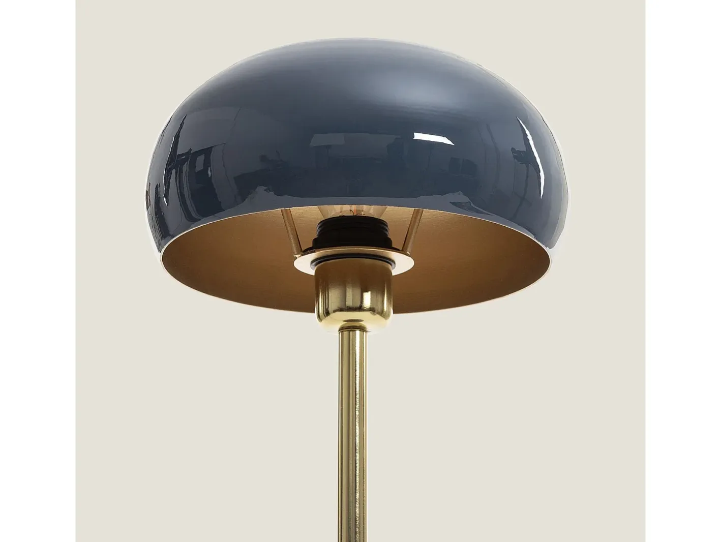 New Ledkia Lámpara de Mesa Metal Tulim Bhavin Azul