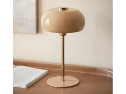 Ledkia Lámpara De Mesa-Lámpara de Mesa Metal Tulim Bhavin Beige