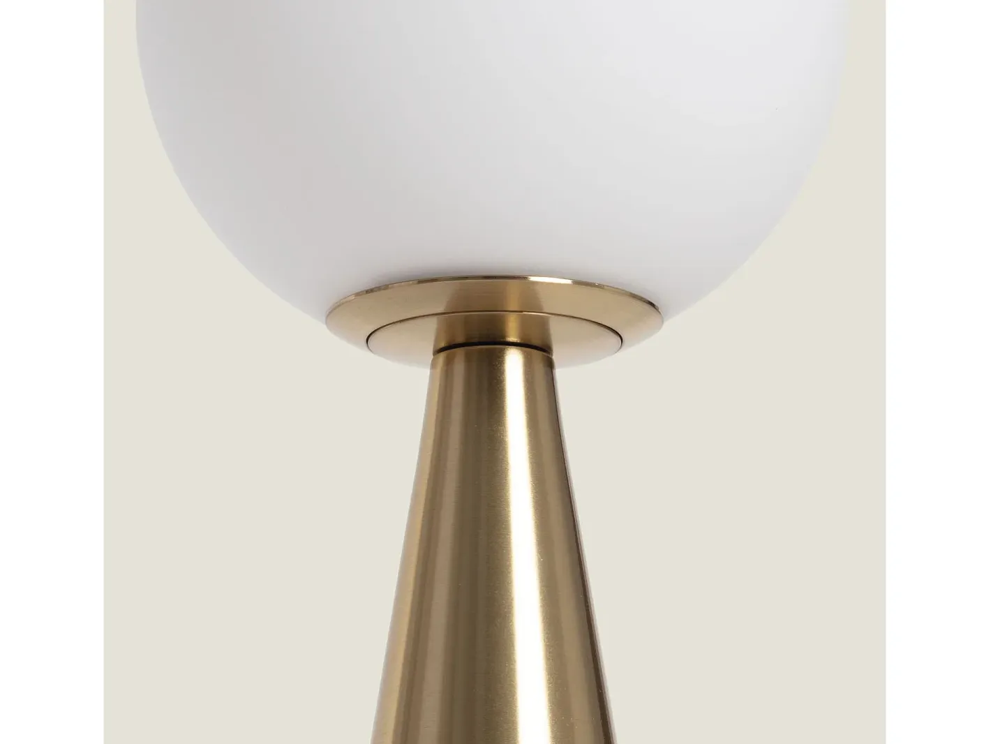 Ledkia Lámpara de Mesa Metal y Cristal Hipias Dorado