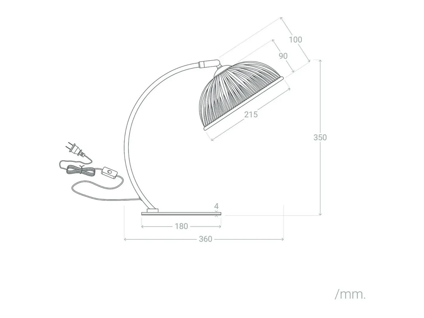 Ledkia Lámpara de Mesa Metal y Cristal Shila Dorado Outlet