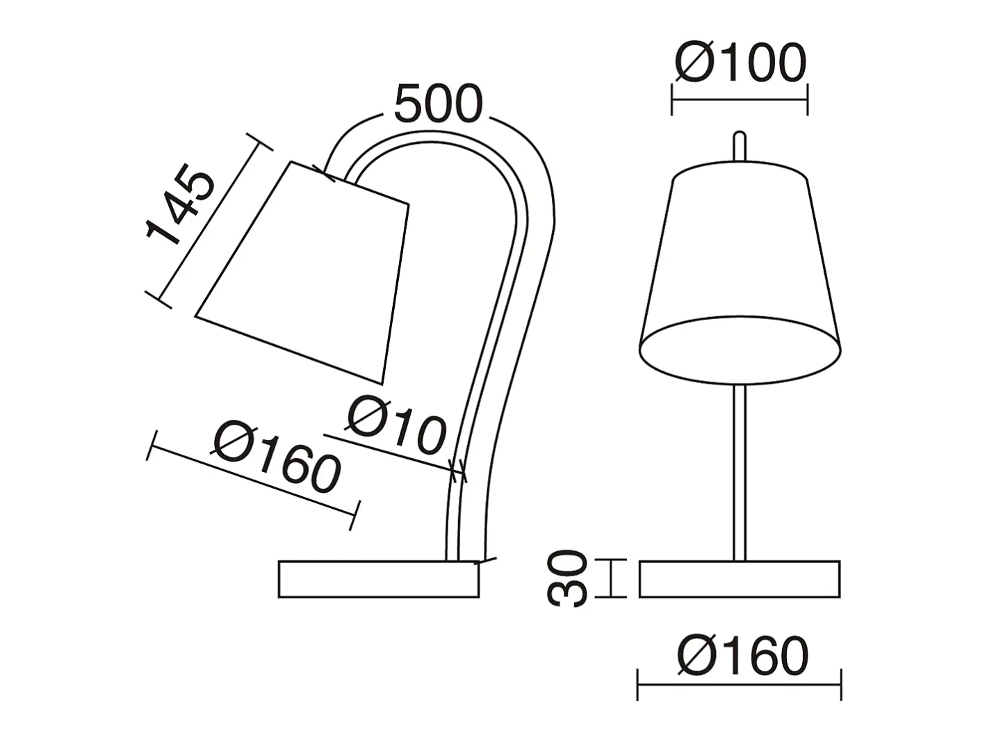 Discount Lámpara de mesa MONTECARLO estilo moderno y funcional - E27 60W - cable 1,5 metros - Alt. 50 cm- on&off - USB - acero y algodón - Negro