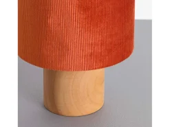 Best 7H SEVENON Lámpara de Mesa Natural Eco Red 18x18x22cm 7hSevenOn Deco Rojo