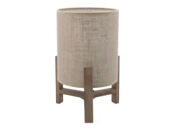 Lámpara De Mesa-Lámpara de mesa Nora Vinthera marrón/beige 30x19 cm Marru00f3n