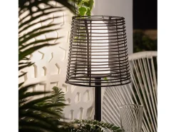 Ledkia Lámpara De Mesa-Lámpara de Mesa para Exterior Asha Negro