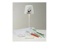 Lámpara de mesa Poldina Pro Peanuts - Corazón recargable y regulable con batería de hasta 12 horas. Para uso exterior IP65 Multicolor New