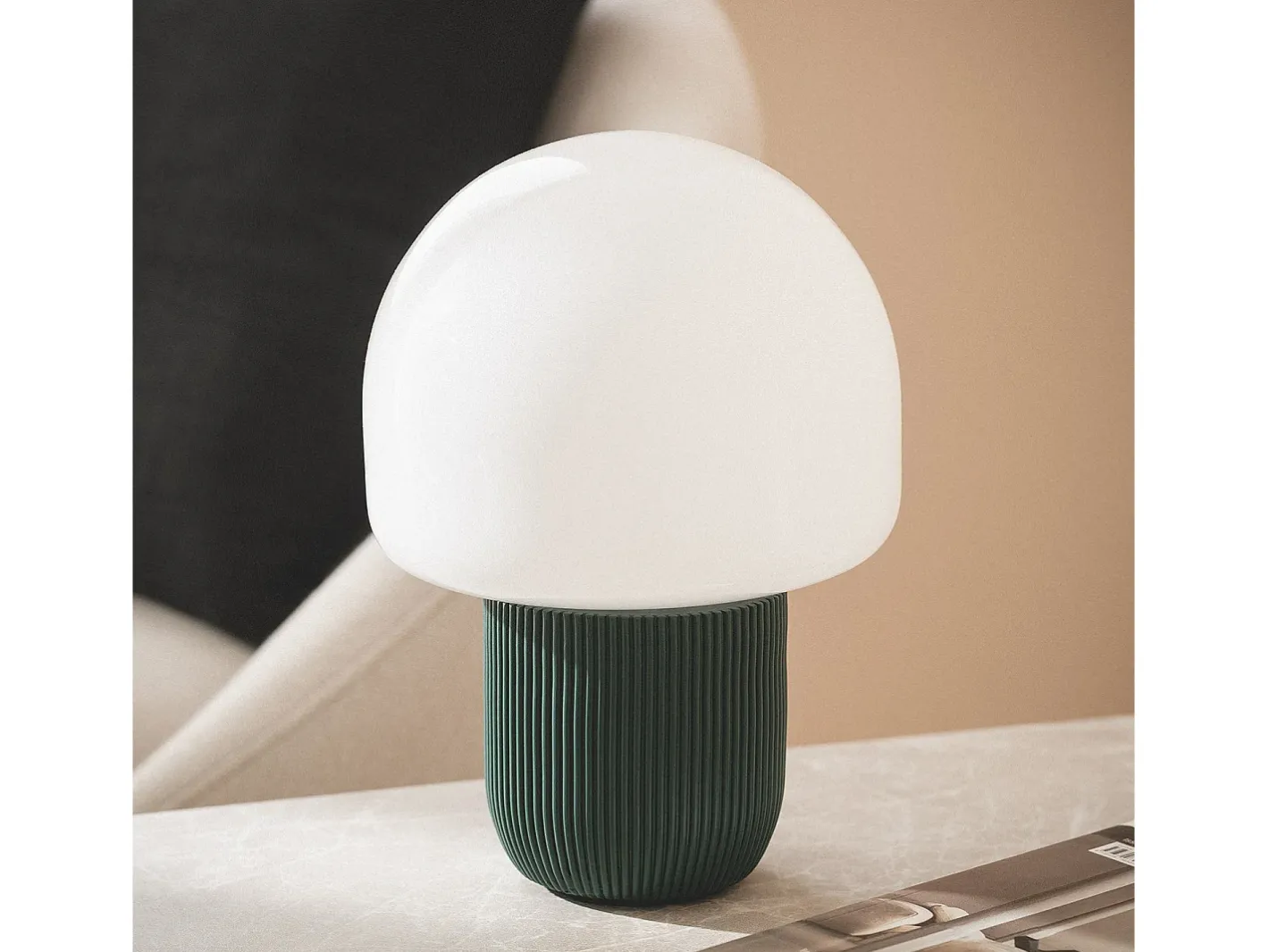 Ledkia Lámpara De Mesa-Lámpara de Mesa Resina Nacune Marrón Marru00f3n