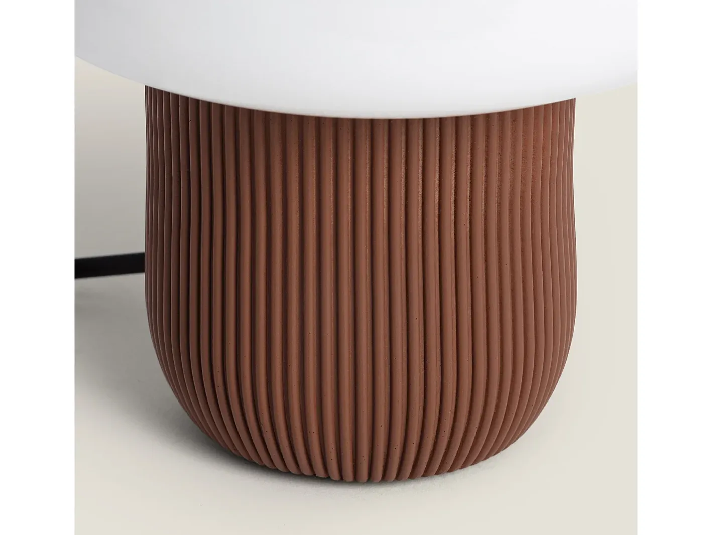 Ledkia Lámpara De Mesa-Lámpara de Mesa Resina Nacune Marrón Marru00f3n