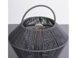 7H SEVENON Lámpara Suspendida-Lámpara de Mesa Shaoran 24x24x25cm 7hSevenOn Deco Gris