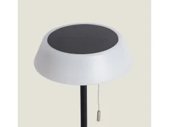 Ledkia Iluminación Exterior-Lámpara de Mesa Solar Exterior LED 1.2W Metal Aldana Negro