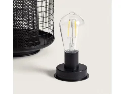 Ledkia Lámpara de Mesa Solar Exterior LED Junín Negro Sale