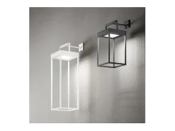 Iluminación Exterior-Lámpara de mesa solar y recargable CAGE de Perenz Oscuro H30cm Gris