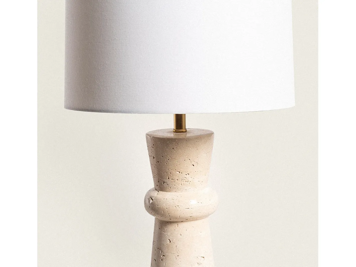 Online Ledkia Lámpara de Mesa Travertino Bittor Beige