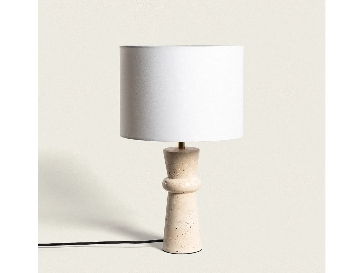 Online Ledkia Lámpara de Mesa Travertino Bittor Beige