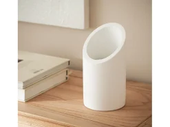 Ledkia Lámpara De Mesa-Lámpara de Mesa Yeso Rise Uplighter Blanco