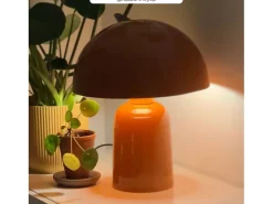 Rendez-Vous Déco Lámpara De Mesa-Lámpara de metal - Clara Naranja