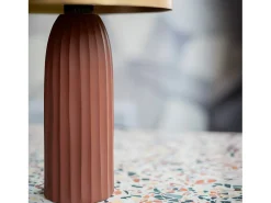 Hot Rendez-Vous Déco Lámpara de metal terracota y dorado - Joy Terracota / Dorado