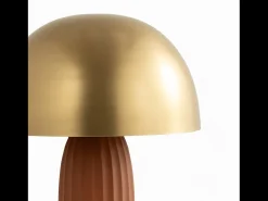 Hot Rendez-Vous Déco Lámpara de metal terracota y dorado - Joy Terracota / Dorado