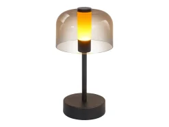 Best NETTLIFE Lámpara de noche LED regulable a batería - Lámpara de mesa inalámbrica recargable por USB-C (1800-6500 K) negra con función de memoria Negro