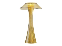 NETTLIFE Lámpara De Mesa-Lámpara de noche LED moderna, regulable, USB, con 3 niveles de brillo, lámpara de mesa Dorado