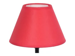 TOSEL Lámpara de noche ,madera,,A22xD16xP16cm Rojo